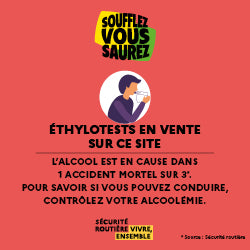 Éthylotest à usage unique