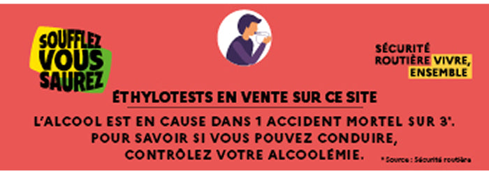 Prévention alcool : munissez-vous d'un éthylotest
